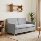 Slaapbank lichtgroen stof 154x94,5x80,5 cm