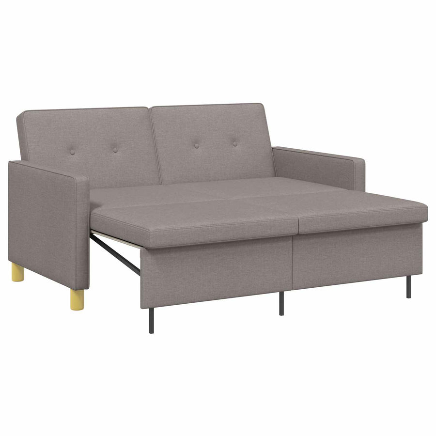 Uittrekbare Slaapbank Taupe Stof