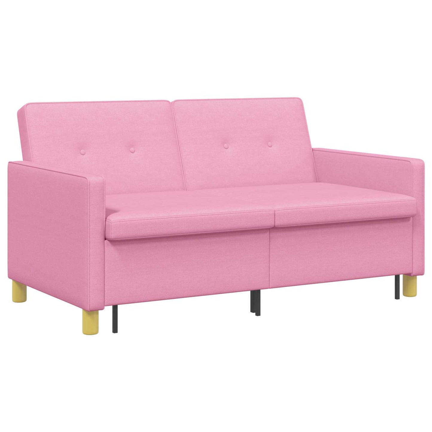 Uittrekbare Slaapbank Roze Stof