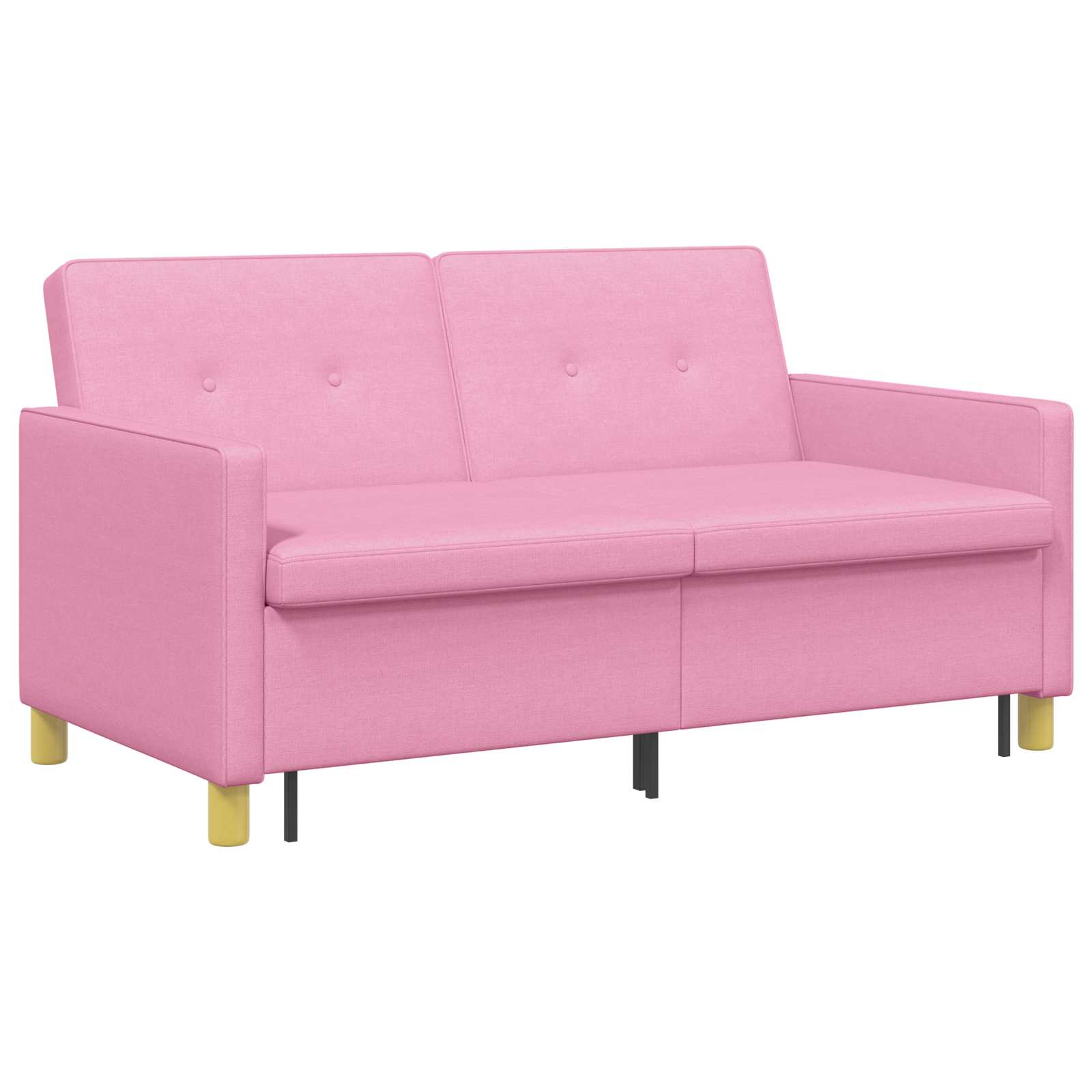 Uittrekbare Slaapbank Roze Stof