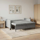 Slaapbank donkergrijs stof 154x94,5x80,5 cm