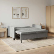 Slaapbank donkergrijs stof 154x94,5x80,5 cm