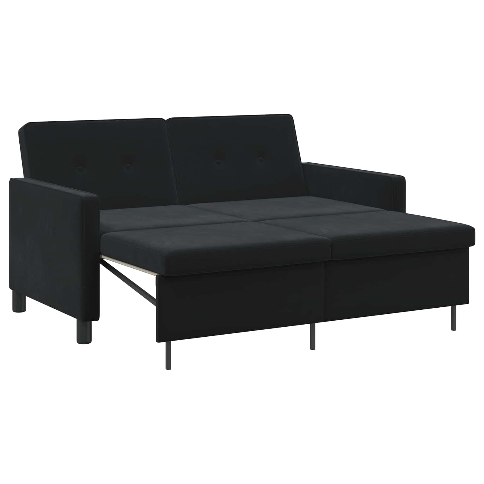 Slaapbank Zwart Stof