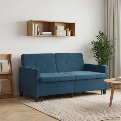 Slaapbank Blauw Stof