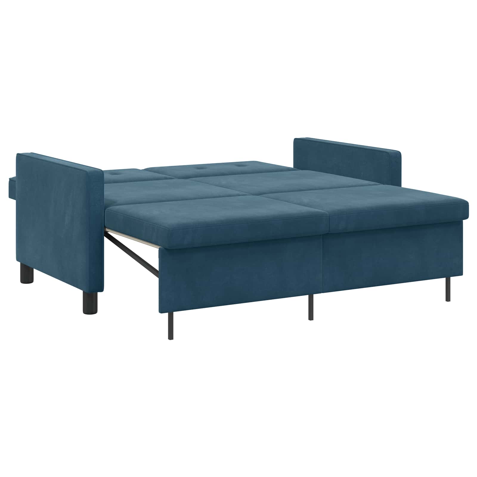 Slaapbank Blauw Stof