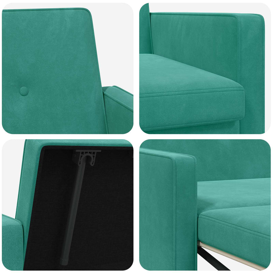 Slaapbank Turquoise Stof