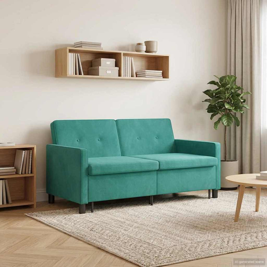 Slaapbank Turquoise Stof