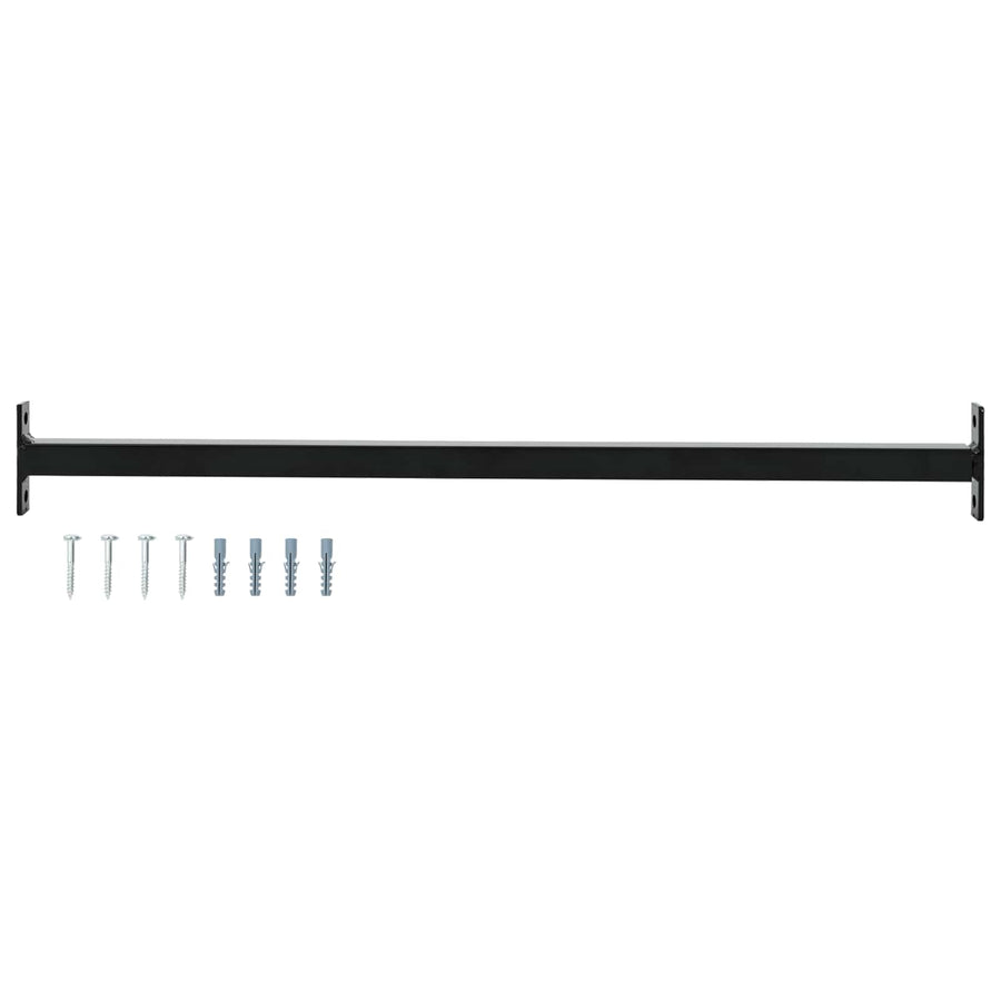 Verstelbare raamveiligheidsbalk Zwart 710 -1200 mm Staal