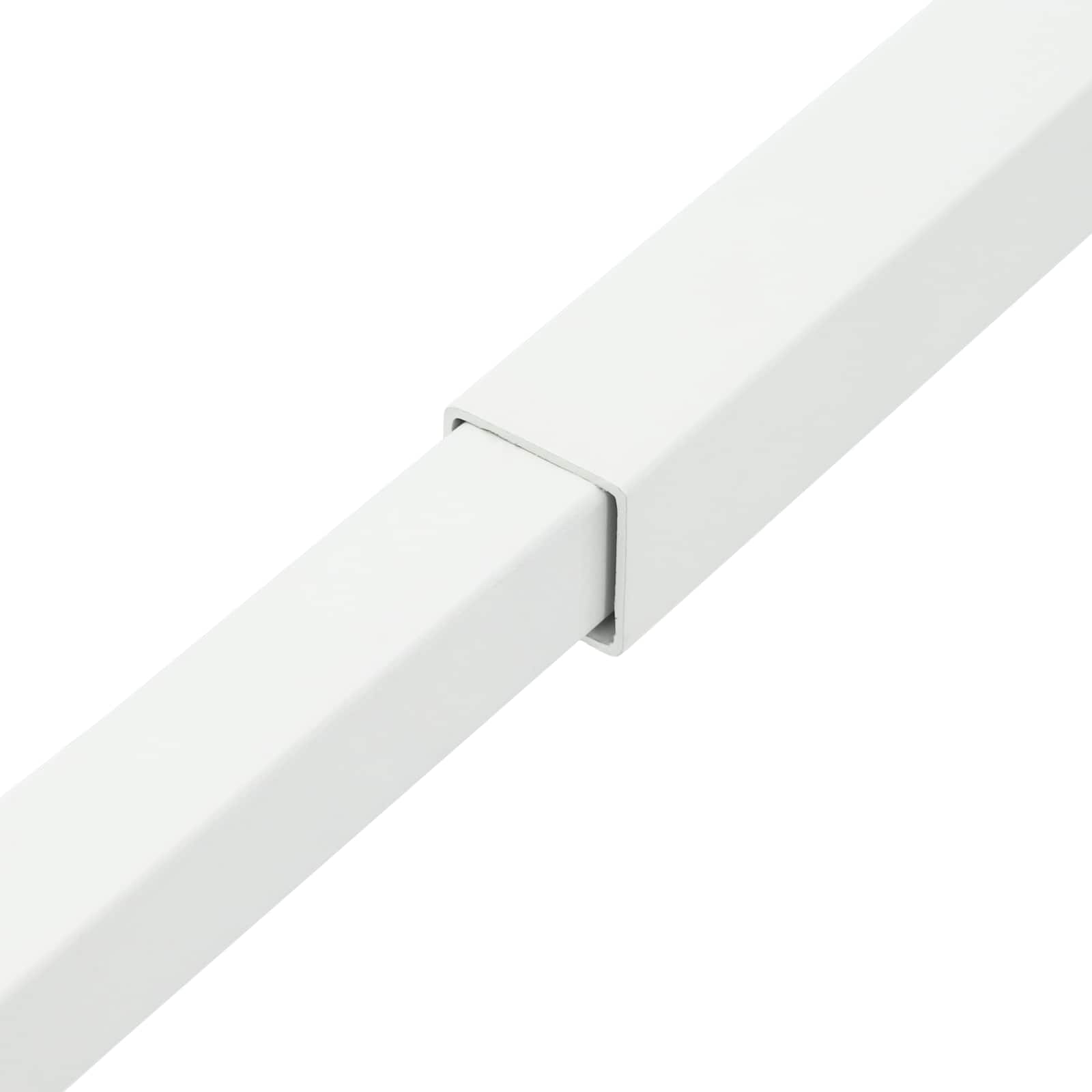 Verstelbare raamveiligheidsbalk 3 pcs Wit Staal