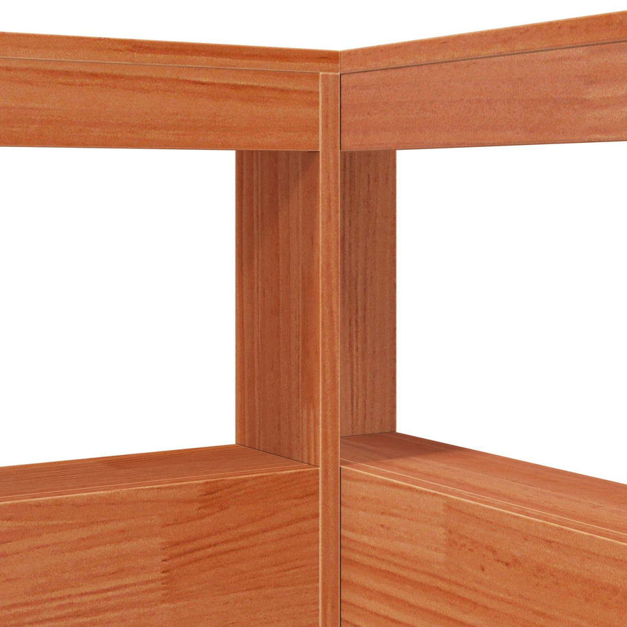 Boekenkast Bed met hoofdeinde met opslag Massief Vurenhout