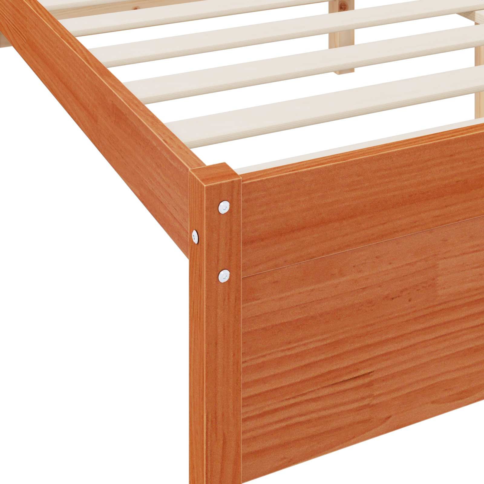 Boekenkast Bed met hoofdeinde met opslag Massief Vurenhout