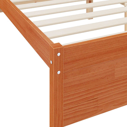 Boekenkast Bed met hoofdeinde met opslag Massief Vurenhout