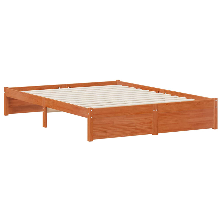 Boekenkast Bed met hoofdeinde met opslag Massief Vurenhout