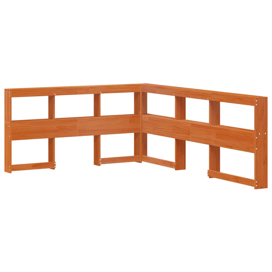 Boekenkast Bed met hoofdeinde met opslag Massief Vurenhout