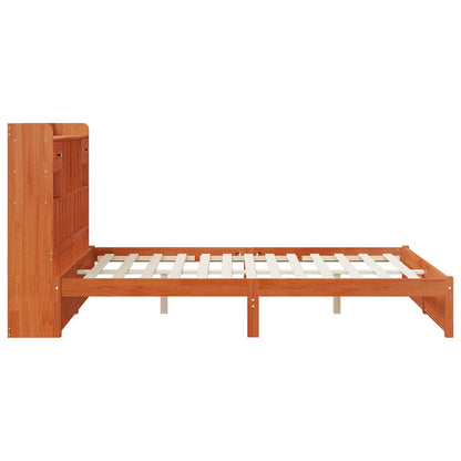 Boekenkast Bedframe met hoofdeinde met lade Massief Vurenhout