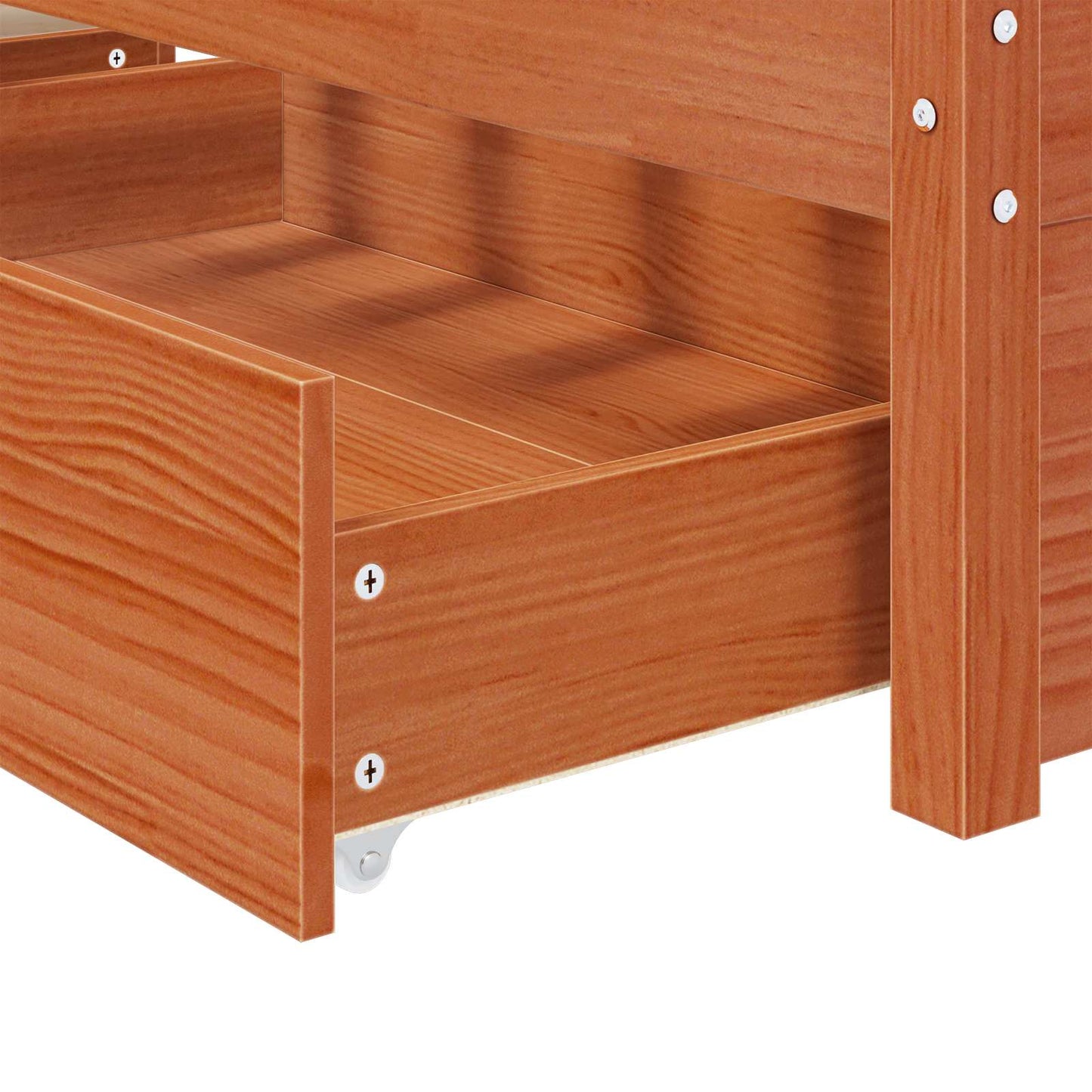 Bedframe met lade met opslag Massief Vurenhout
