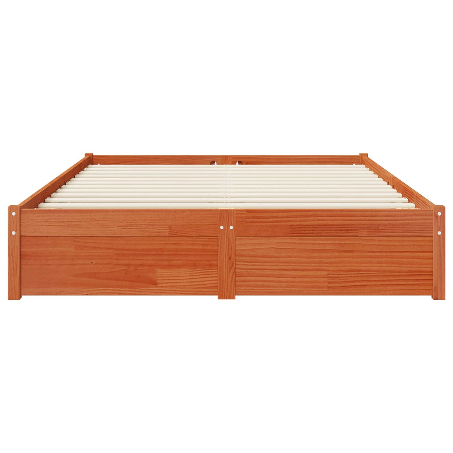 Bedframe met lade met opslag Wasbruin Massief Vurenhout