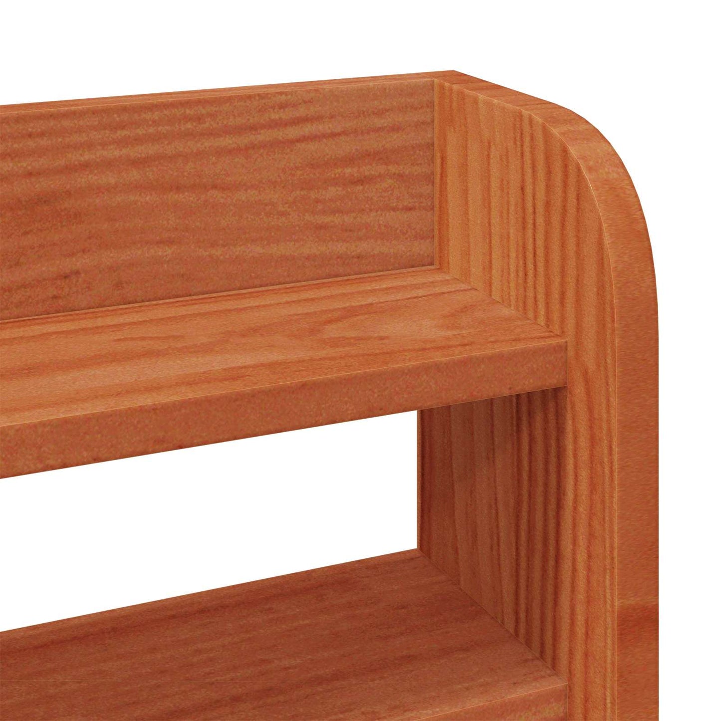 Bedframe met hoofdeinde met opslag Wasbruin Massief Vurenhout