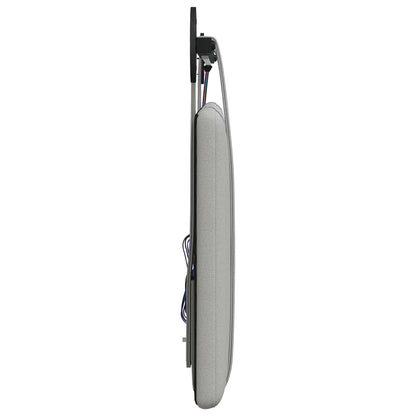 Hangend hoofdbord Met LED-verlichting Wolkengrijs Stof