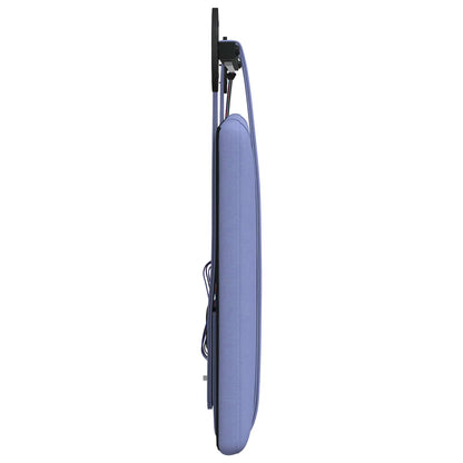 Hangend hoofdbord Met LED-verlichting Jeans Blauw Stof