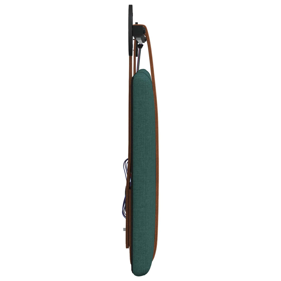 Hangend hoofdbord Met LED-verlichting Donkergroen Antiek PU