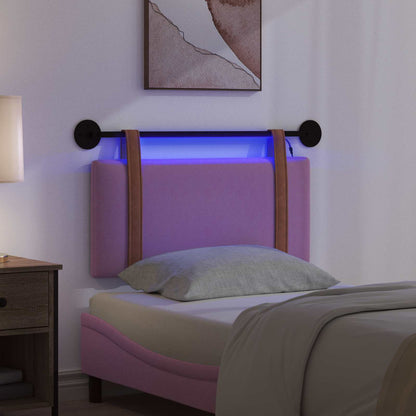 Hangend hoofdbord Met LED-verlichting Roze Antiek PU