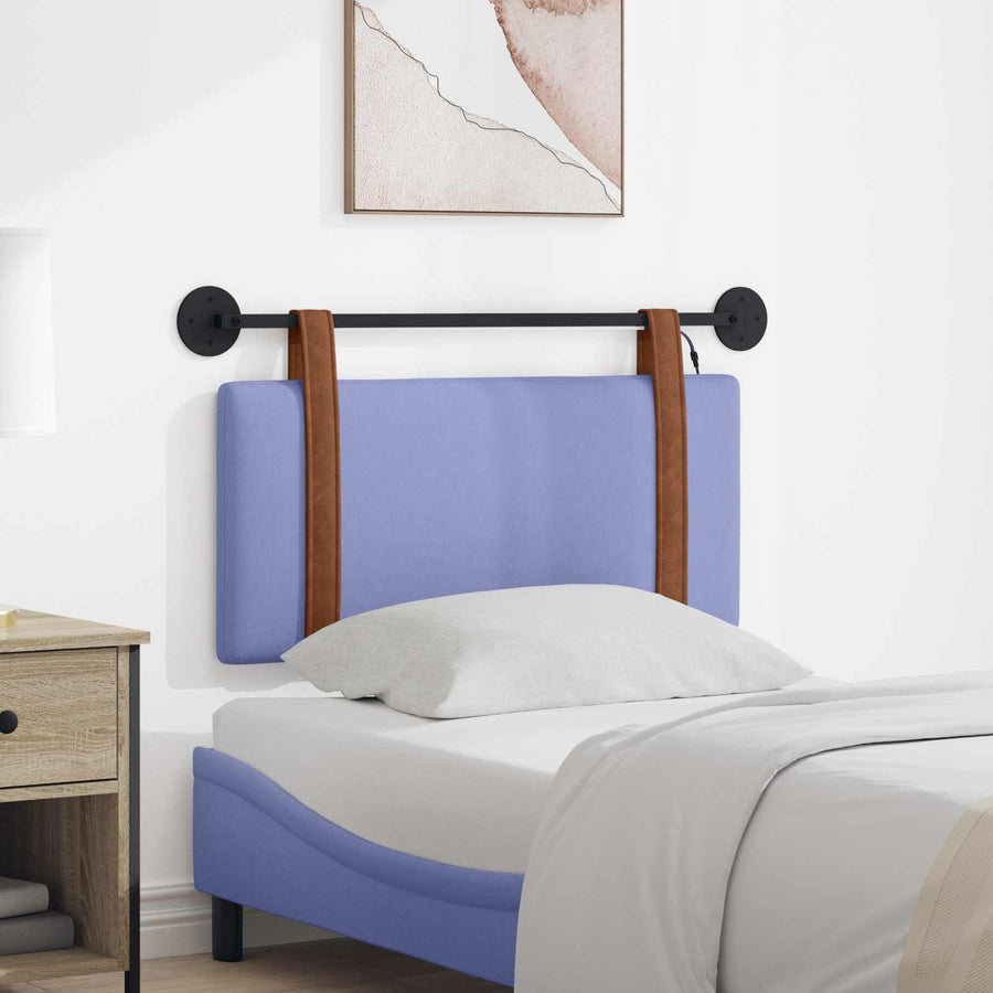 Hangend hoofdbord Met LED-verlichting Jeans Blauw Antiek PU