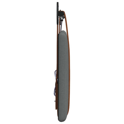 Hangend hoofdbord Met LED-verlichting Donkergrijs Antiek PU