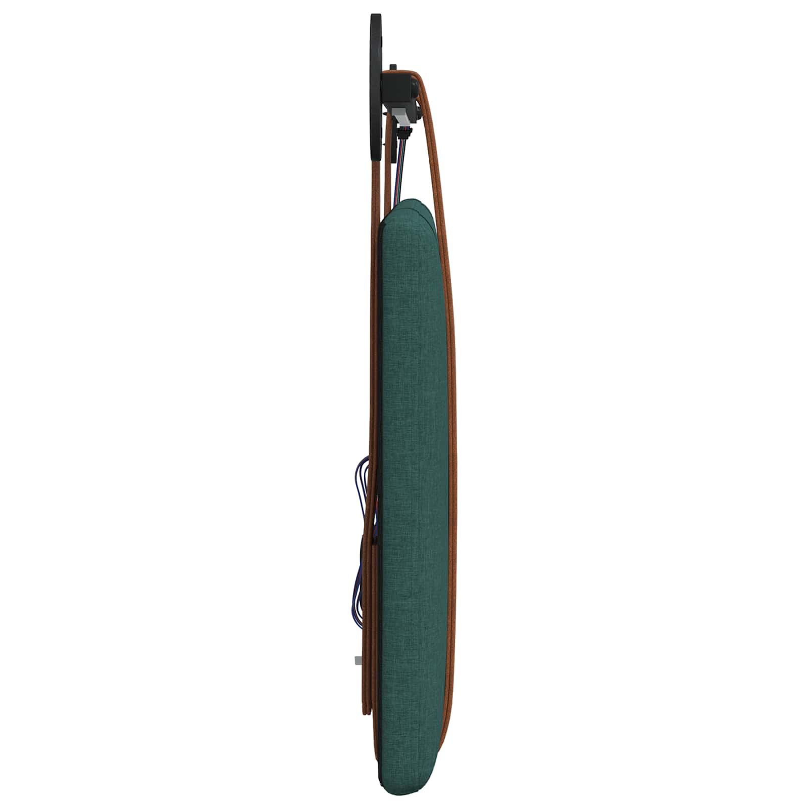 Hangend hoofdbord Met LED-verlichting Donkergroen Antiek PU