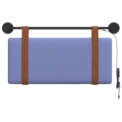 Hangend hoofdbord Met LED-verlichting Jeans Blauw Antiek PU