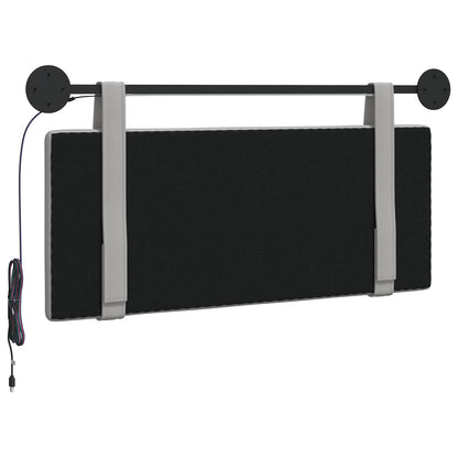Hangend hoofdbord Met LED-verlichting Wolkengrijs Stof
