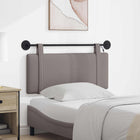 Hoofdbord 110x55x5 cm stof taupe met LED