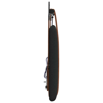 Hangend hoofdbord Met LED-verlichting Zwart Antiek PU