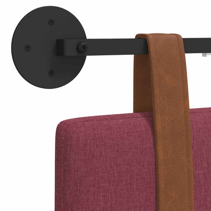 Hangend hoofdbord Met LED-verlichting Wijnrood Antiek PU