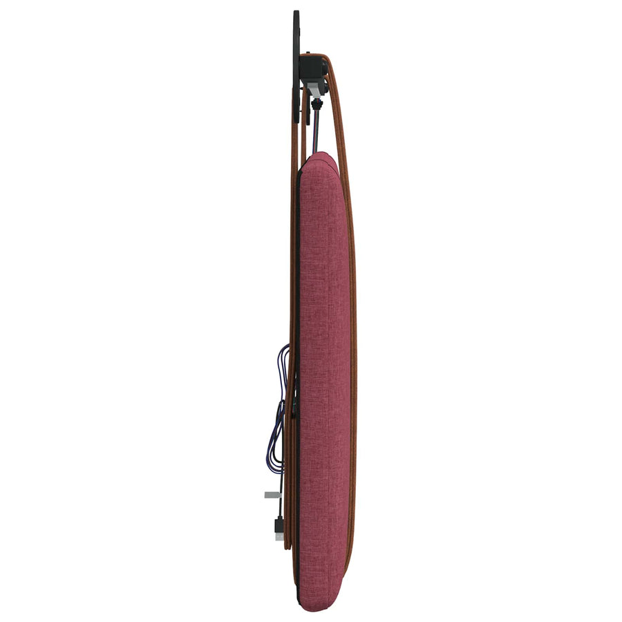 Hangend hoofdbord Met LED-verlichting Wijnrood Antiek PU