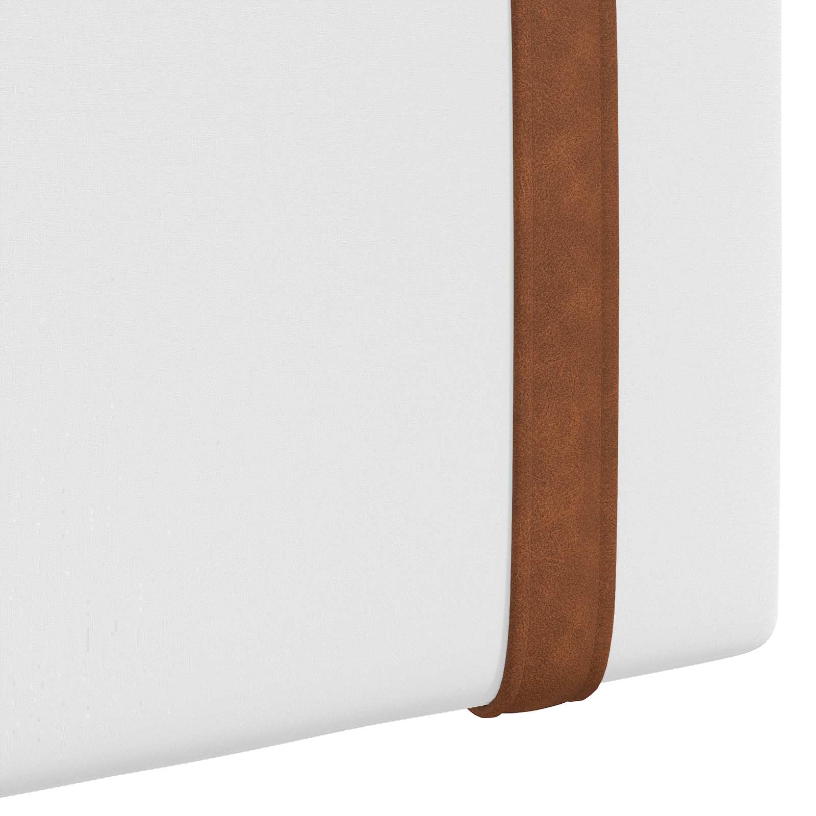 Hangend hoofdbord Met LED-verlichting Wit Antiek PU