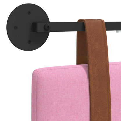 Hangend hoofdbord Met LED-verlichting Roze Antiek PU
