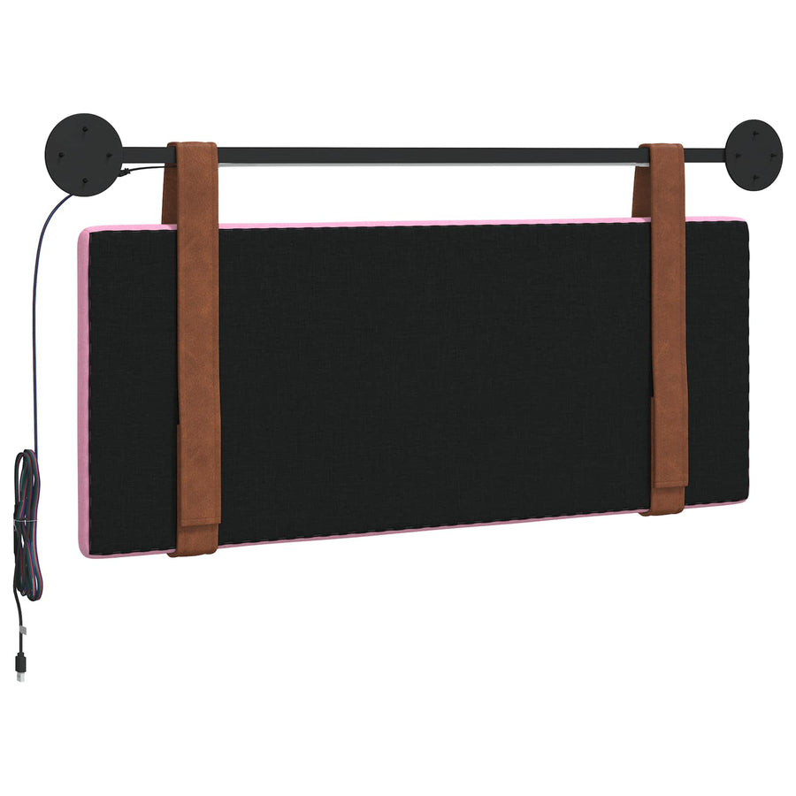 Hangend hoofdbord Met LED-verlichting Roze Antiek PU