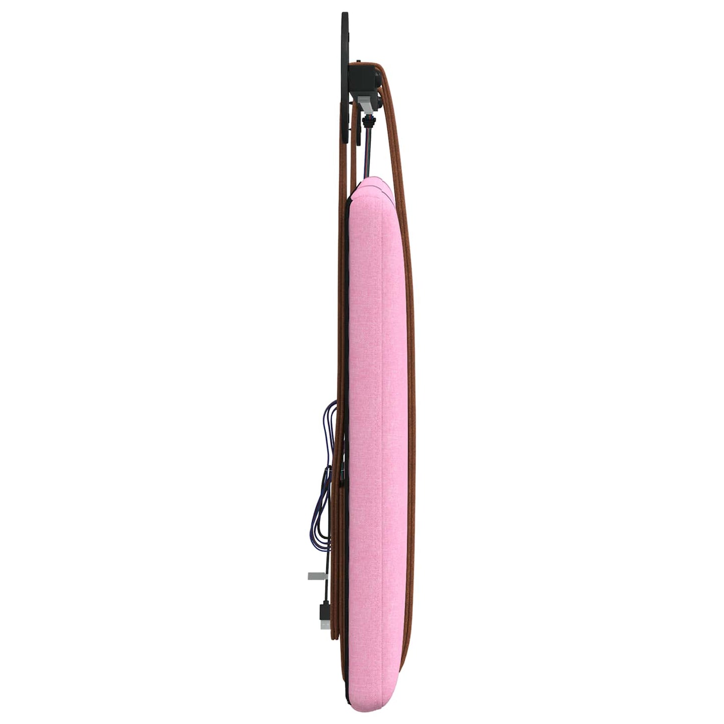 Hangend hoofdbord Met LED-verlichting Roze Antiek PU