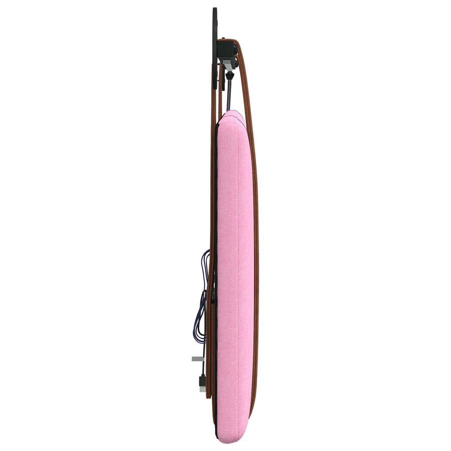 Hangend hoofdbord Met LED-verlichting Roze Antiek PU