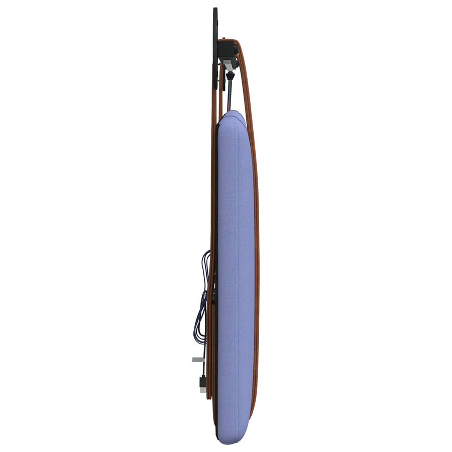 Hangend hoofdbord Met LED-verlichting Jeans Blauw Antiek PU