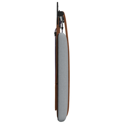 Hangend hoofdbord Met LED-verlichting Lichtgrijs Antiek PU