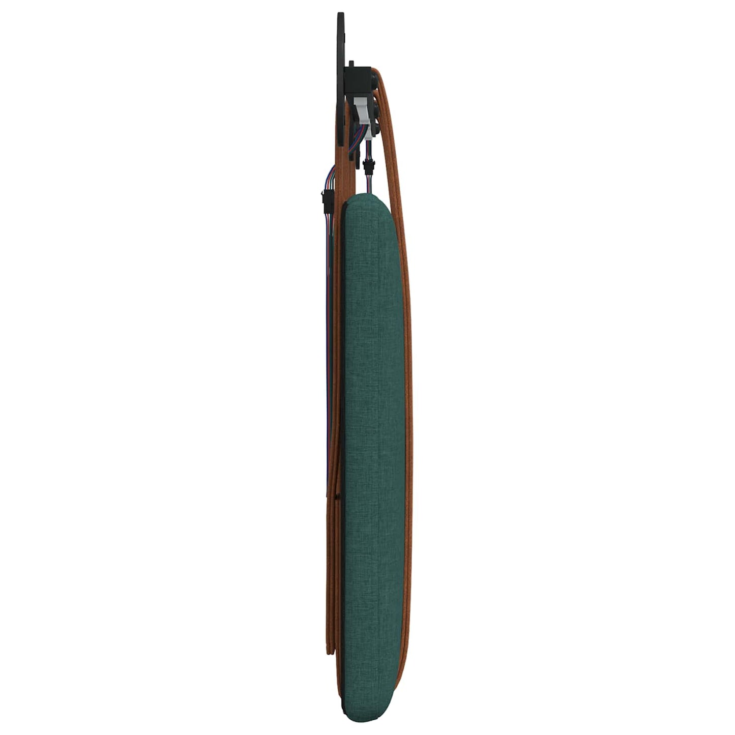 Hangend hoofdbord Met LED-verlichting Donkergroen Antiek PU