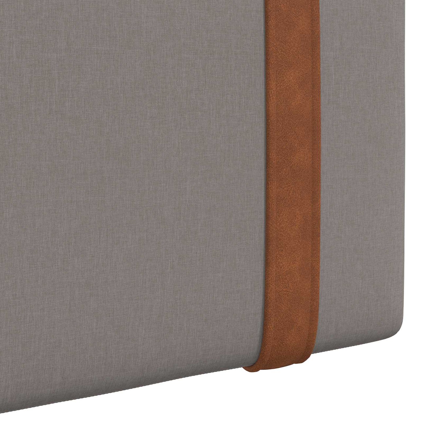 Hangend hoofdbord Met LED-verlichting Taupe Antiek PU