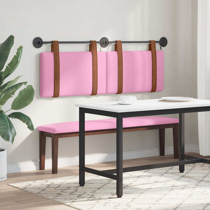 Hangend hoofdbord Met LED-verlichting Roze Antiek PU