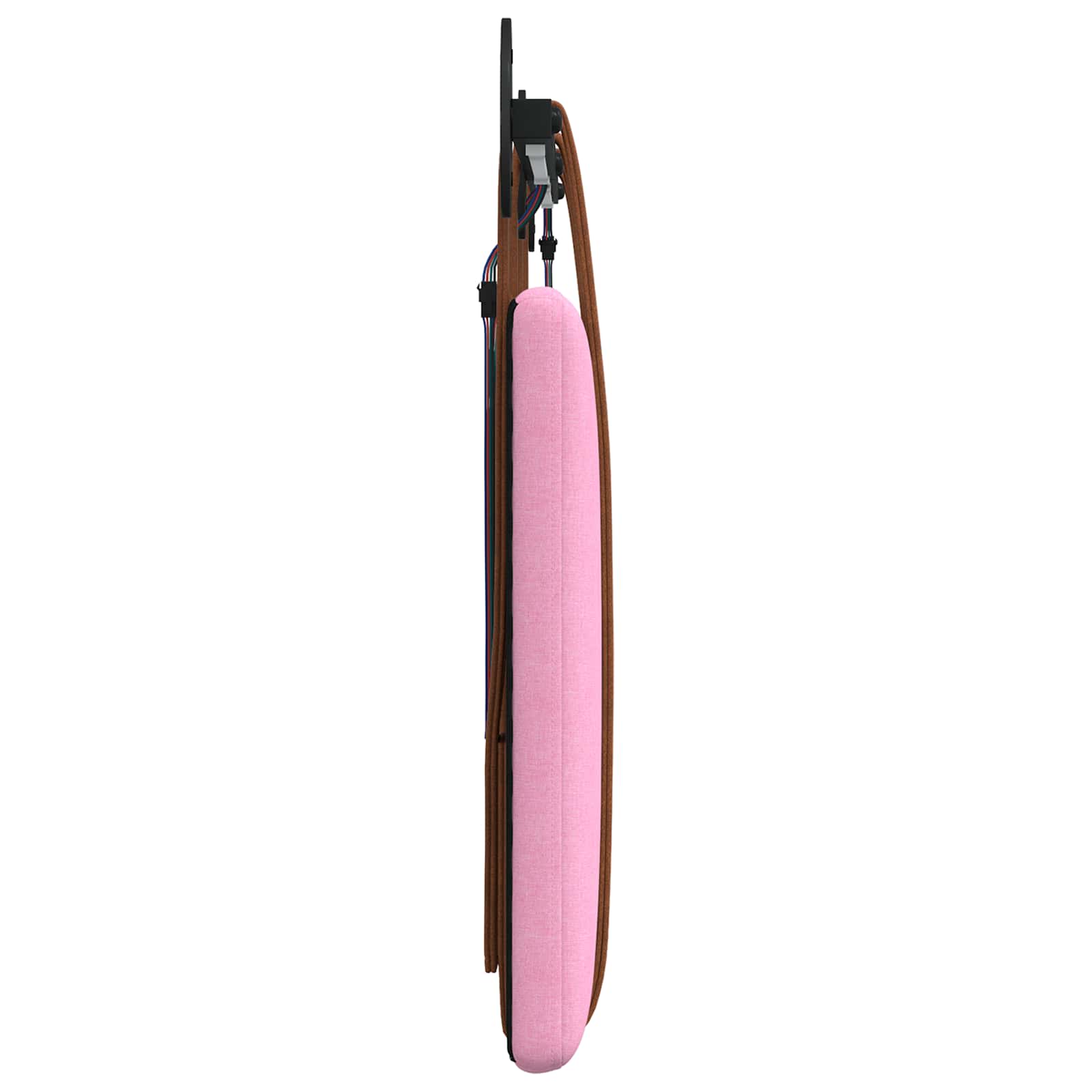 Hangend hoofdbord Met LED-verlichting Roze Antiek PU