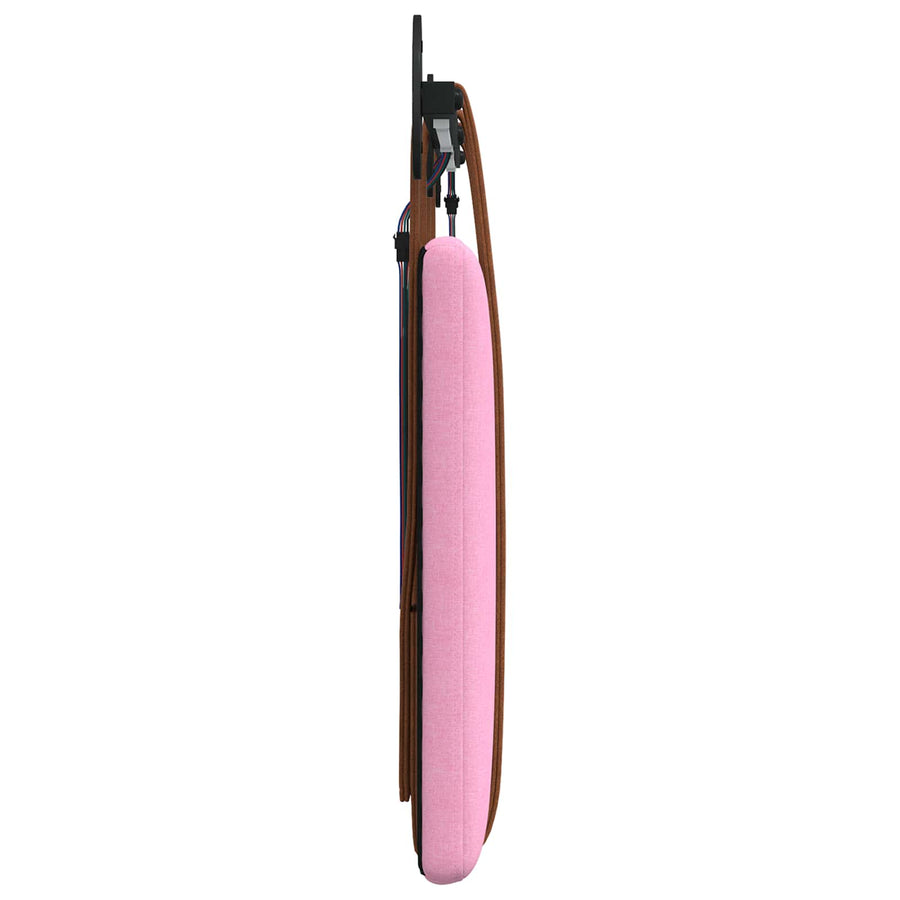 Hangend hoofdbord Met LED-verlichting Roze Antiek PU