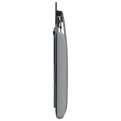 Hangend hoofdbord Met LED-verlichting Lichtgrijs Stof