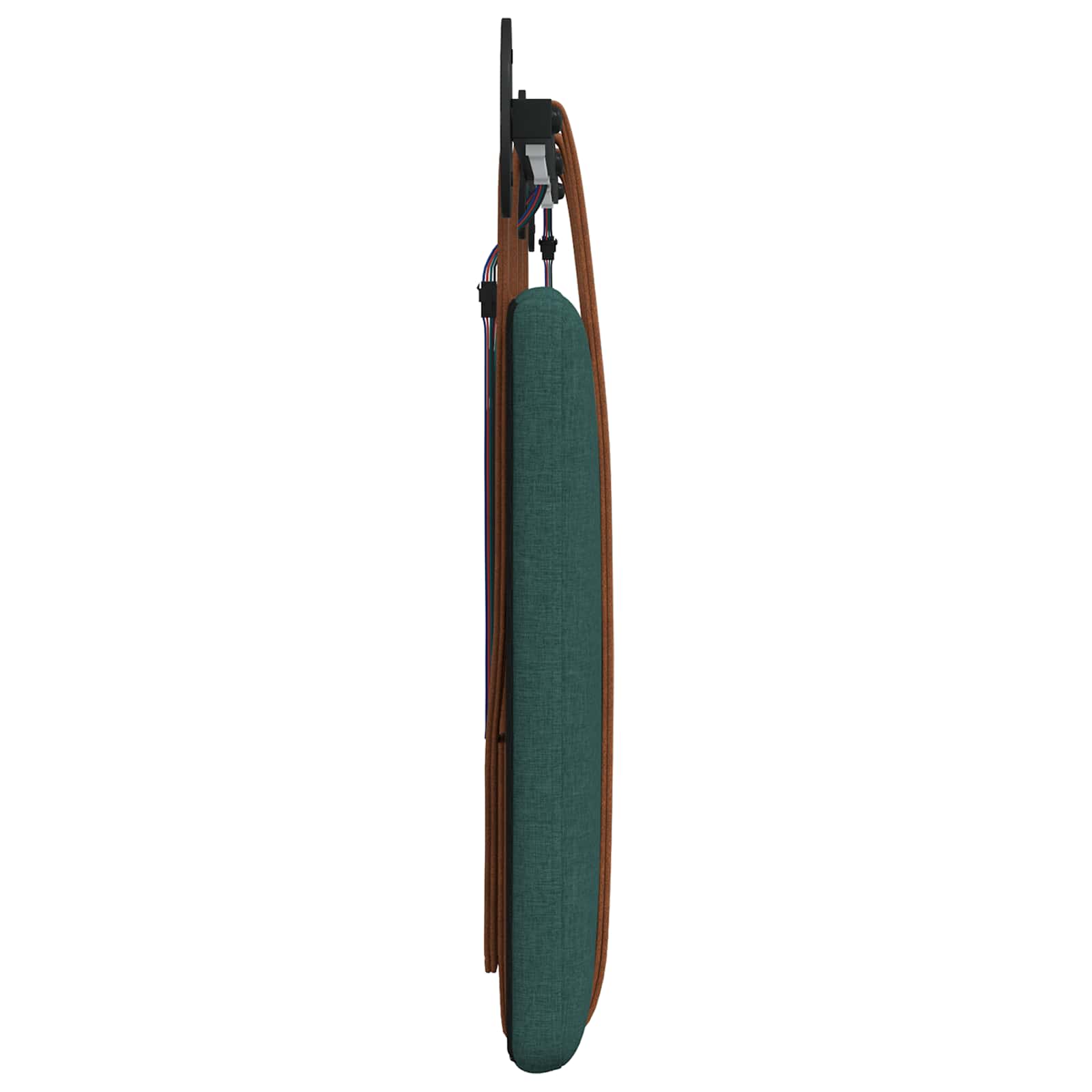 Hangend hoofdbord Met LED-verlichting Donkergroen Antiek PU