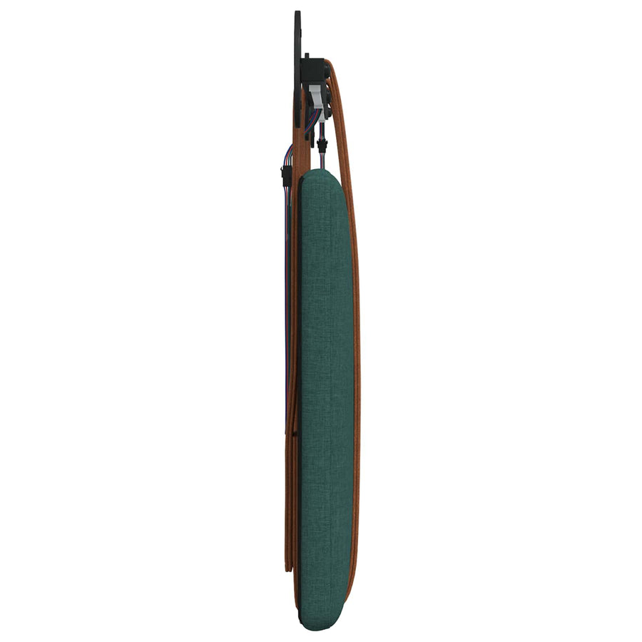 Hangend hoofdbord Met LED-verlichting Donkergroen Antiek PU